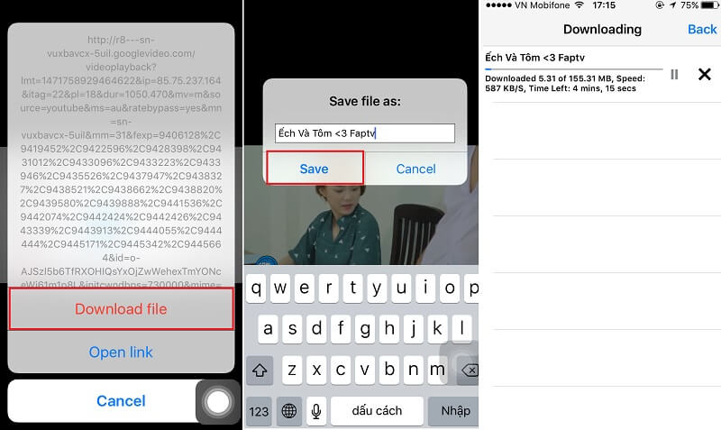 Cách tải & lưu video trên Facebook về điện thoại iPhone
