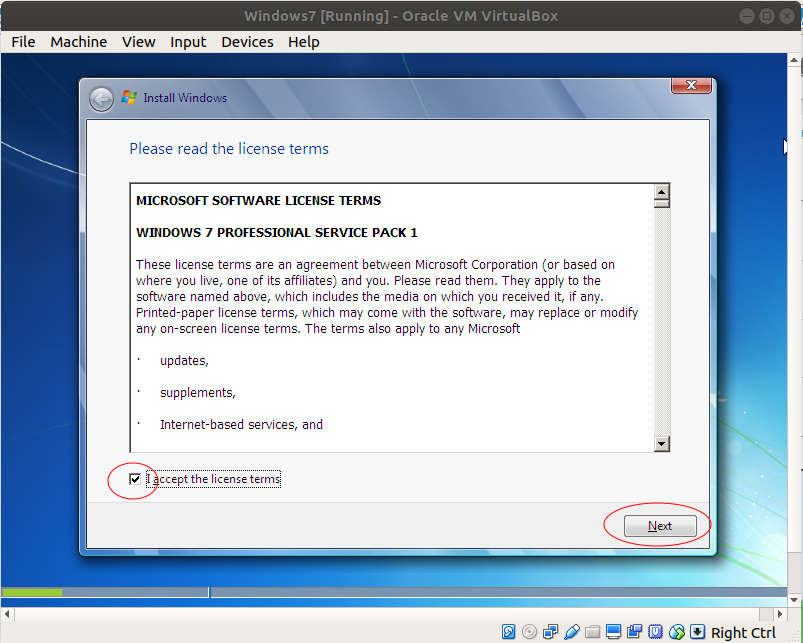 Cài đặt máy ảo Windows 7 trong VirtualBox