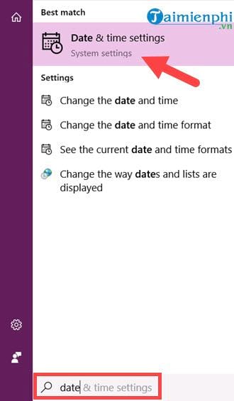 [TaiMienPhi.Vn] Cách chỉnh thời gian trên Windows 10 đơn giản và nhanh nhất