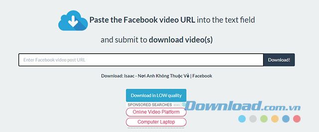 Cách tải video Facebook về máy tính trên mọi trình duyệt