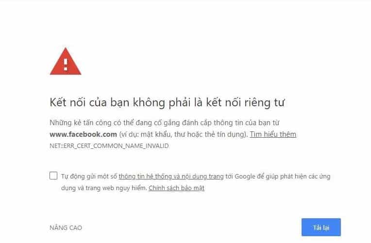 SSL là gì? Cách sửa lỗi SSL khi vào Facebook, Gmail