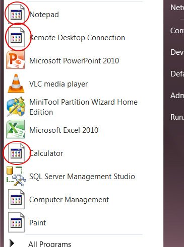 Lấy lại biểu tượng dưới thanh taskbar trong Windows 7