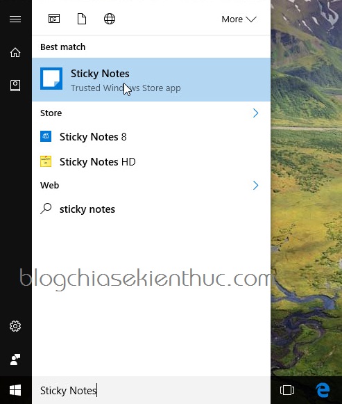 Tạo Sticky Note (ghi chú) trên màn hình Desktop Win 7/8/10 - Blog chia sẻ kiến thức