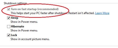 Cách tắt Fast Startup trên Windows 10 và Windows 8.1/8