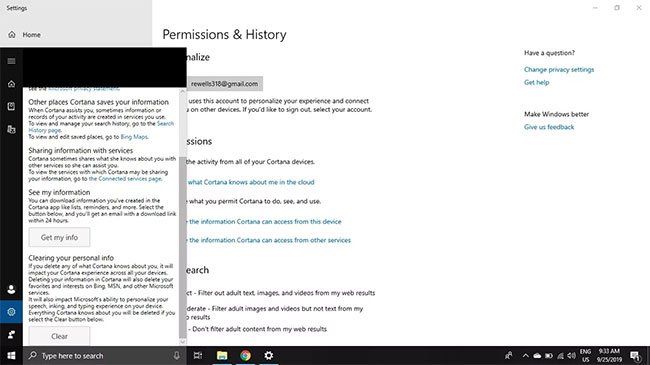 Tắt Cortana trên Windows 10