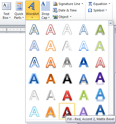 Word 2010: Text Boxes and WordArt