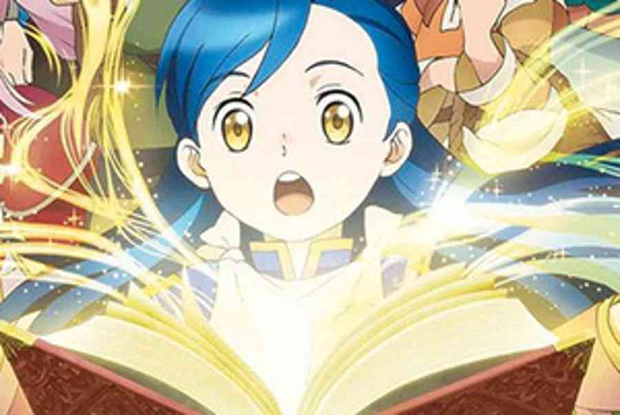 myne opens a book in ascendance of a bookworm 16377349982741193687299